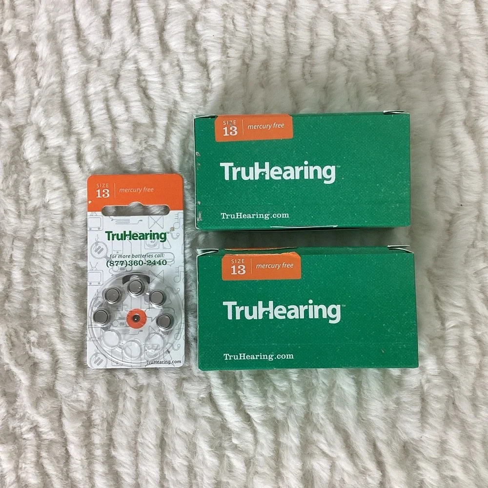 TruHearing Size 13 Hearing Aid Batteries 86 Total Expired 2023 Packaged Zinc Air